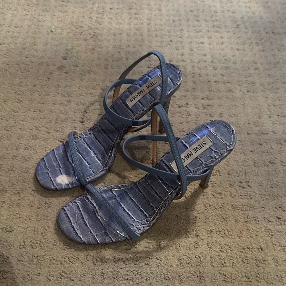 Steve Madden Periwinkle Strappy High Heel Sandals